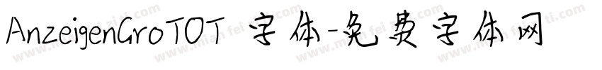 AnzeigenGroTOT 字体字体转换